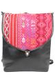 Harp Wanderlust Black Pink Backpack Smalll Bag 201410038