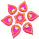 Ghasitaram Acrylic Pink Rangoli d14jr004110