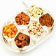 Ghasitaram Set Of 6 Rose Cut Bowls With Tray Dryfruits d14set6rosecutwithdf