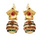 Ghasitaram Multicolour Ball Earrings Pendant Sets And Earings earrt91709