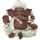 Ghasitaram Lmtk55 Silver Terricota Ganesha Silver Idols g12lmtk55