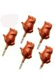 Ghasitaram Sugarfree Set Of 10 Rose Lollies Sugarfree Chocolate roselollies