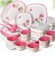 Nayasa 32 Pcs Printed Square Dinner Set LE-NYS-001