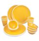 Nayasa 18Pcs Dinner Set With Glass Yellow LE-NYS-011