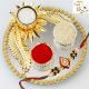 Ghasitaram Designer Golden Pooja Thali r13designergoldenpoojathali