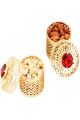 Ghasitaram Golden Small Barnis/Jewellery Boxes with Dryfruits r15smallbarnisdfr5