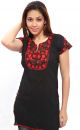 Ghasitaram Black & Red Kurti For Women RGG10074