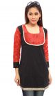 Ghasitaram Black Net Sleeves Kurti For Women RGG10075