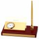 Ghasitaram Wooden Pen Holder Cum Clock v13c329