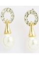 Ghasitaram Pearl Diamond Earrings v14Earf91409