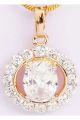 Ghasitaram Round Solitaire Pendant v14Pdtf91409round