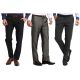 Marco USA Pack Of 3 Black, Light & Dark Grey Trousers Combo For Men VG3TR113