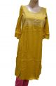 W Dark Yellow Kurtis For Women WKURPLNDYLW